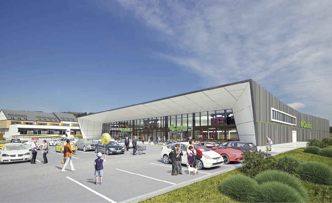 4 Shopping Center Nordstrooss à Marnach Architecte : Jonas Architectes Associés S.A.