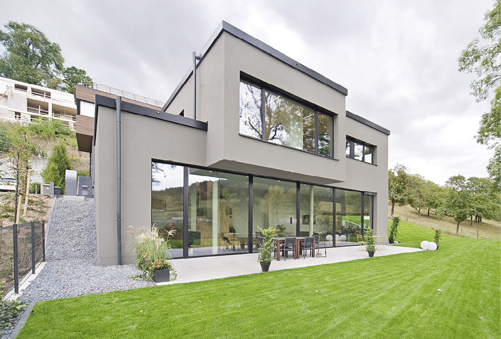 5 Maison unifamiliale hybride en béton et bois massif à Mersch (photo : Stéphanie Bodart)